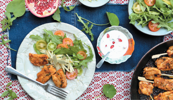 Chilli & Fennel Chicken Kebabs